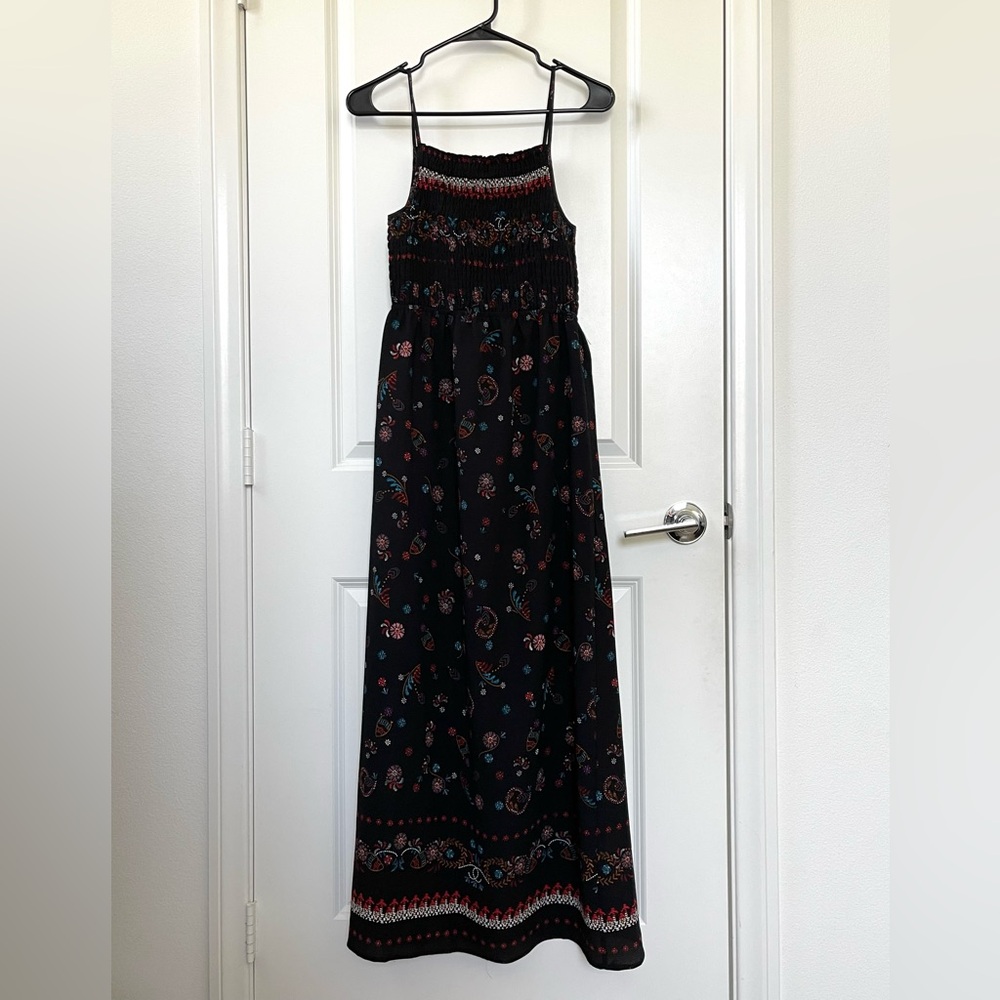 Monteau smocked maxi  w/ spaghetti straps Multicolor Medium